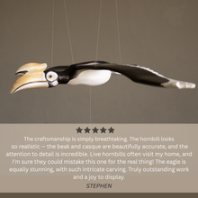 Load image into Gallery viewer, Oriental Pied Hornbill Wooden Mobile Bird