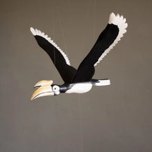 Load image into Gallery viewer, Oriental Pied Hornbill Wooden Mobile Bird