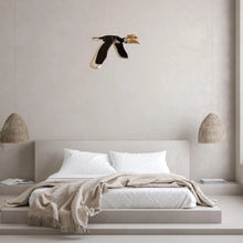 Load image into Gallery viewer, Oriental Pied Hornbill Wooden Mobile Bird