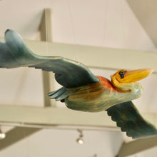 Load image into Gallery viewer, Wooden bird Mobile - kids room decor - Pelican