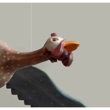 Load image into Gallery viewer, Guinea Fowl Wooden Mobile Bird