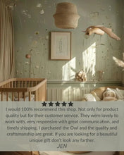 Load image into Gallery viewer, Pine Owl Wooden Mobile Bird
