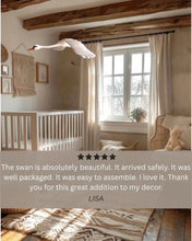 Load image into Gallery viewer, Swan Wooden Mobile Bird
