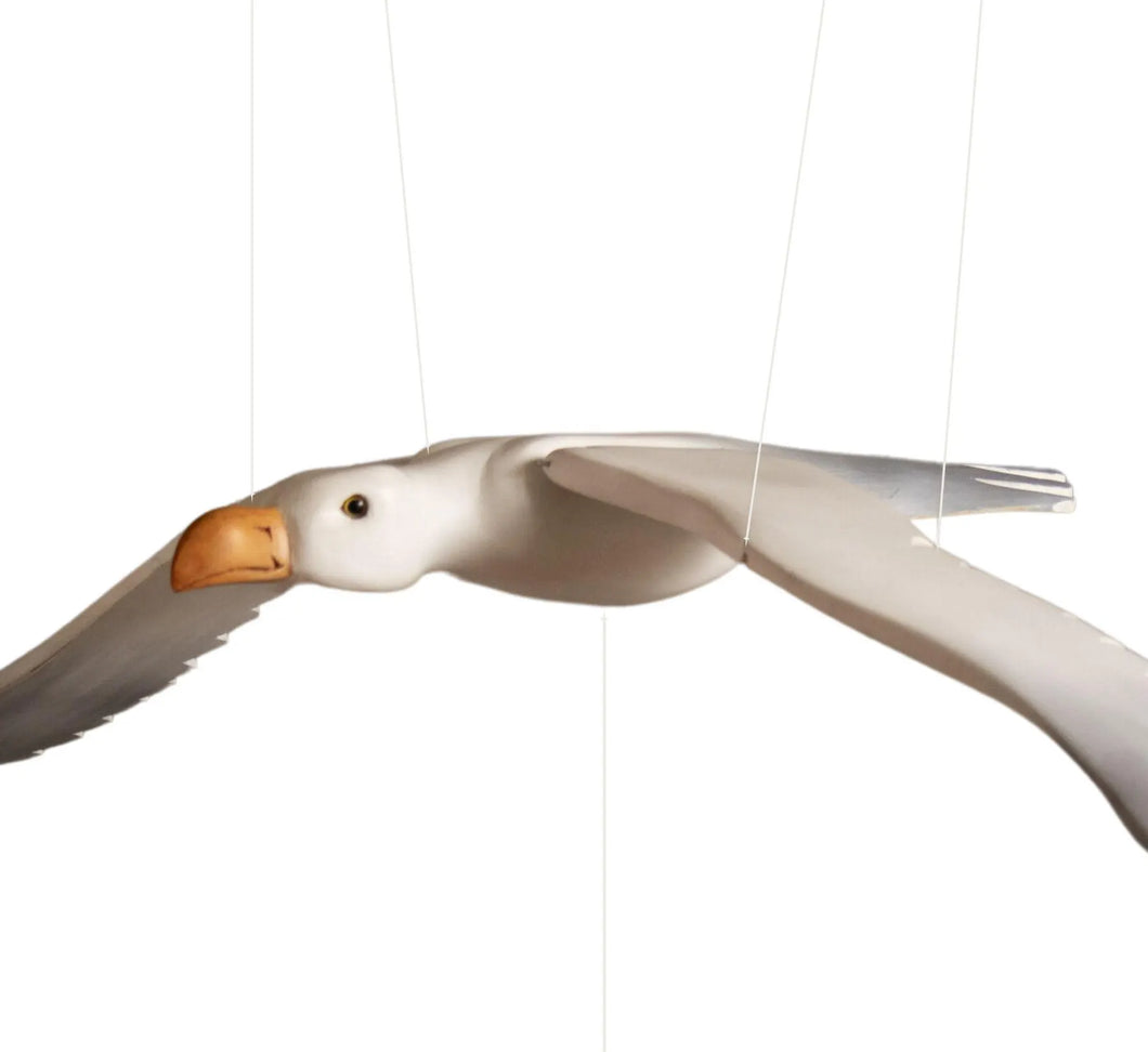 Seagull Wooden Mobile Bird