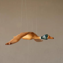 Load image into Gallery viewer, Mallard Duck Wooden Mobile Bird
