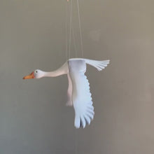 Load and play video in Gallery viewer, Pine Goose Wooden Mobile Bird

