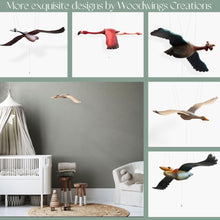 Load image into Gallery viewer, Pine Goose Wooden Mobile Bird - WoodwingsCreations
